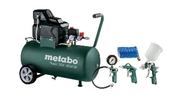 Metabo Basic 250-50 W OF Set Compressor + LPZ 4 Toebehorenset - 1500W - 8 Bar - 50L - 100 L/min