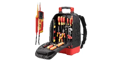 Wiha 28-delige Elektricien Gereedschaprugzak Electric - 45528 + SB25517 Spanningszoeker