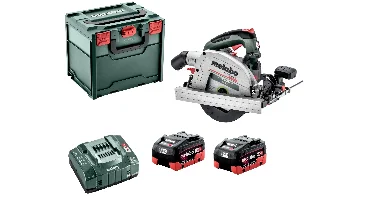 Metabo KS 18 LTX 66 BL 18V Li-ion Accu Cirkelzaag Set (2 X 5.5Ah LiHD Accu) In MetaBOX - Koolborstelloos