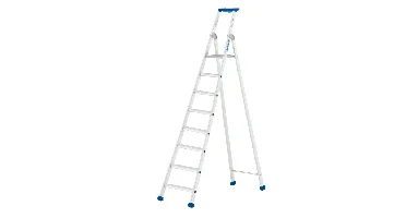 Little Jumbo 1223750108 Maxibat 2375 Trap - Enkel - Aluminium - 1 X 8 Treden - Max. Werkhoogte 3,82m