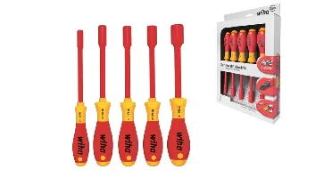 Wiha 322 K5 SoftFinish Electric Zeskantdopsleutelset - 5 Delig