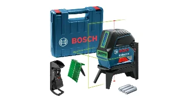 Bosch GCL 2-15 G Kruislijnlaser Met Loodlijnfunctie + Wandhouder In Koffer - 15m - Groen