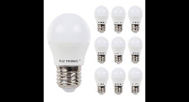10x E27 LED Lamp - 2,9 Watt 250 lumen - 4000K neutraal wit licht - Grote fitting - Vervangt 35 Watt - G45 vorm
