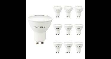 10x GU10 LED spot - 7,5 Watt 700 lumen - 4000K Neutraal wit licht - LED reflector - Vervangt 55 Watt