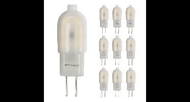 10x G4 LED Lamp - 1,5 Watt 140 lumen - 4000K Neutraal wit - 12V - Vervangt 13 Watt - T3 halogeen
