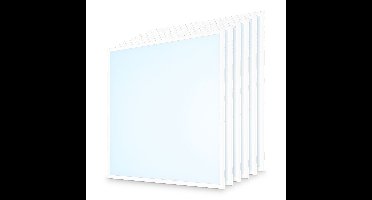 Set van 6 LED panelen - 60x60cm - 36 Watt 4320 lumen (120lm/W) - 6500K daglicht wit - Flikkervrij - UGR22 - IP20 voor binnen - 50.000 branduren
