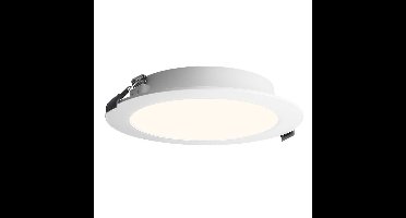 LED Downlight ECO - inbouwspot - mini LED paneel - 9 Watt 820 lumen - Rond - 2700K warm wit - diameter 145mm - plat 25mm