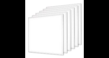 6x LED Paneel - 62x62 cm - 36 Watt - 4860lm (135lm/W) - 4000K neutraal wit - Flikkervrij - UGR22 - 5 jaar garantie