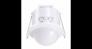 PIR-bewegingssensor met schemerschakelaar - 68mm - 360° - Bereik tot 10m links & rechts - Montagehoogte 2,2 tot 6m - IP54 - Maximaal 600W