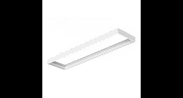 Opbouwframe voor LED Paneel - Geschikt voor 30x 120 cm LED Panelen - Plug & Play kliksysteem -68mm - Wit