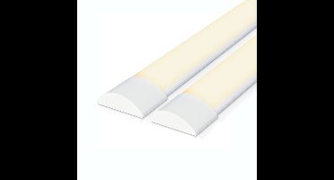 Set van 2 LED Batten 150cm - 50 Watt 6000lm (120lm/W) - 3000K warm wit - Vervangt 400 Watt - Samsung SMD LED chips - Flikkervrij - IP20 Stofdicht - Onderbouwverlichting