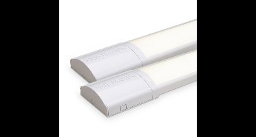 Set van 2 LED batten 120cm - 5600 lumen 40 Watt (140lm/W) - 4000K Neutraal Wit - Flikkervrij - IP20 voor binnen - Onderbouwverlichting - Koppelbaar