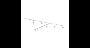Taros Railverlichting Pakket Wit - T-vorm - 4x 1m rail - 8 railspots - Incl. 2700K GU10 - IP20 - Modulair - 230V