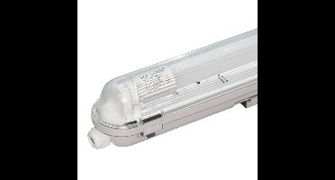 6x LED TL armatuur 120cm - T8 (G13) - 18 Watt 1980 lumen (110lm/W) - 3000K warm wit (830) - Koppelbaar - Flikkervrij - IP65 waterdicht - LED TL Lamp