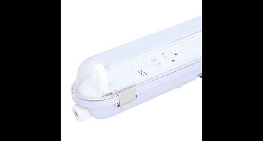 LED TL armatuur 120 cm enkel - Koppelbaar - Geschikt voor T8 (G13) buizen - IP65 - T8 Fitting G13 - RVS clips