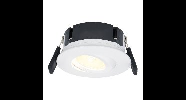 Napels LED inbouwspot Extra Plat (39mm) - 360° Kantelbaar - 8 Watt 570 Lumen - Dimbaar - IP65 Waterdicht voor Badkamer, binnen en buiten - Wit