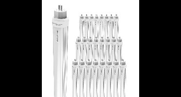 25x LED TL Buis 145cm - T5 G5 Fitting - 16/24 Watt 4800 lumen (200lm/W) - 6000K Daglicht wit - Flikkervrij - Vervangt 200 Watt - (200 Watt/860)