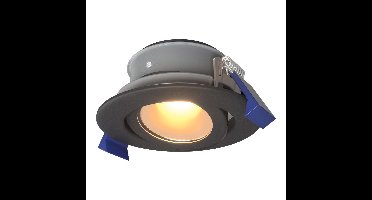 Lima LED inbouwspot - 4 Watt 345 lumen - 2700K Warm wit - GU10 - Dimbaar - Rond - Kantelbaar - IP65 Waterdicht - Zwart - Voor binnen, buiten en badkamer