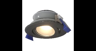 Lima LED inbouwspot - 4 Watt 345 Lumen - 4000K neutraal wit - GU10 - Dimbaar - Rond - Kantelbaar - IP65 Waterdicht - Zwart - Voor binnen, buiten en badkamer
