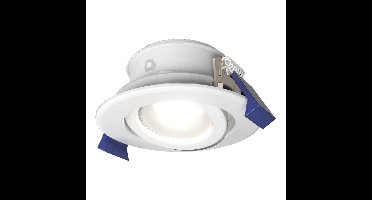 Lima LED inbouwspot - 4 Watt 345 Lumen - 6500K daglicht wit - GU10 - Dimbaar - Rond - Kantelbaar - IP65 Waterdicht - Wit - Voor binnen, buiten en badkamer