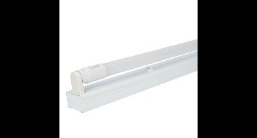 LED TL armatuur 60cm - T8 (G13) - 9 Watt 990 lumen (110lm/W) - 3000K Warm wit (830) - Flikkervrij - IP20 Stofdicht