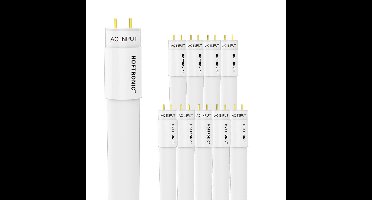 10x LED TL Buis 60cm - T8 G13 Fitting - 9W 1170 lumen (130lm/W) - 4000K neutraal wit - Flikkervrij - Vervangt 25 Watt (25W/840) - Incl. Starter