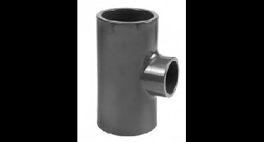 Druk PVC verloop t-stuk 90gr - 110x90x110mm - 16 bar