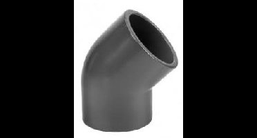 Druk PVC knie 45gr - 160mm - 16 bar
