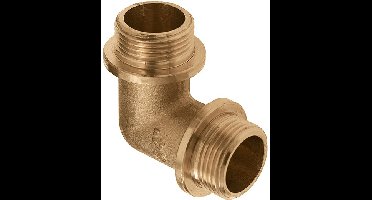 Bonfix messing knie - 3/8 Buitendraad