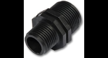 PP verloopnippel 3/4 x 1/2