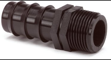 Slangtule met buitendraad 12mm x 1/2