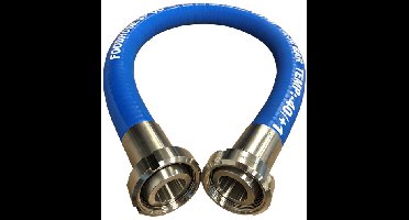Zuivelslang/Voedselslang Flexibel & Glad - Compleet met Puntstuk/Wartel - DN32 - 0,8 meter