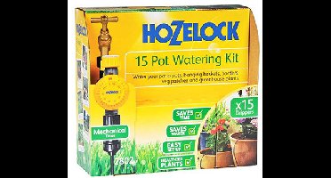 Bewateringskit voor 15 potten met tijdschakelaar - Hozelock