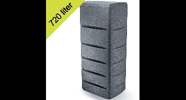 Garantia Regenton Tower Stone 720 liter Graniet-antraciet