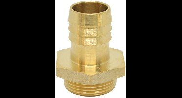 Messing slangtule - 20mm x 3/4 - buitendraad