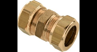 Bonfix knelkoppeling - Rechte koppeling - 6x6mm - Messing