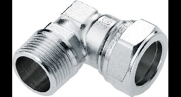 Bonfix knelkoppeling - knie - buitendraad - 1 x 22mm - Vertint Messing