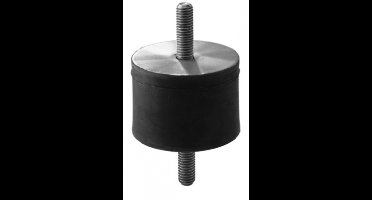 Cilindrische Trillingsdemper Type A 15 x 15 - 55 Shore M4x13