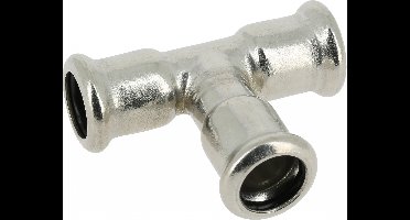 Bonfix Pressfitting RVS 316L T-koppeling 88,9 x 88,9 x 88,9 - 3 x press - (m-profiel)