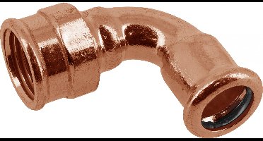 Bonfix Pressfitting roodkoper WATER Kniekoppeling 90� 1/2 x 16 - lange binnendraad x press - (m-profiel)