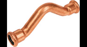 Bonfix Pressfitting roodkoper WATER Passeerbocht 14 x 14 - 2 x press - (m-profiel)