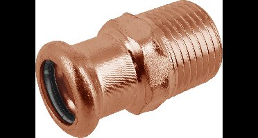 Bonfix Pressfitting roodkoper WATER Puntstuk 1-1/4" x 42 - conische buitendraad x press - (m-profiel)