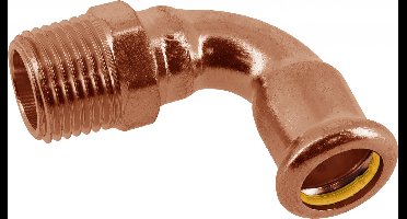 Bonfix Pressfitting roodkoper GAS Kniekoppeling 90� 1 x 28 - conische buitendraad x press - (m-profiel)