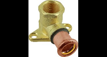 Bonfix Pressfitting roodkoper GAS Muurplaatkoppeling 1/2 x 18 - lange binnendraad x press - (m-profiel)