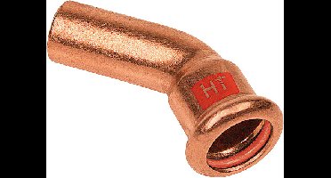 Bonfix Pressfitting roodkoper SOLAR Insteekbocht 45� - 18 x 18 - insteek x press - (m-profiel)