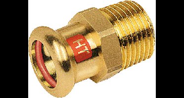 Bonfix Pressfitting roodkoper SOLAR Puntstuk 1-1/2" x 54 - conische buitendraad x press - (m-profiel)