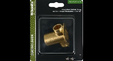 Bonfix Muurplaat dubbel, hoog 15 x 1/2 x 15 - capillair x binnendraad x capillair