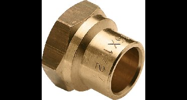 Bonfix Messing soldeerfitting Schroefbus 1-1/4" x 35 - binnendraad x capillair - 85210