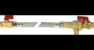 Bonfix Vulset Cab inox 1/2 x 1/2 - 2 x buitendraad - lengte: 40 centimeter