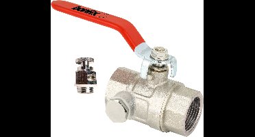 Bonfix Kogelkraan - met aftapgelegenheid - 1-1/2" binnendraad PN30